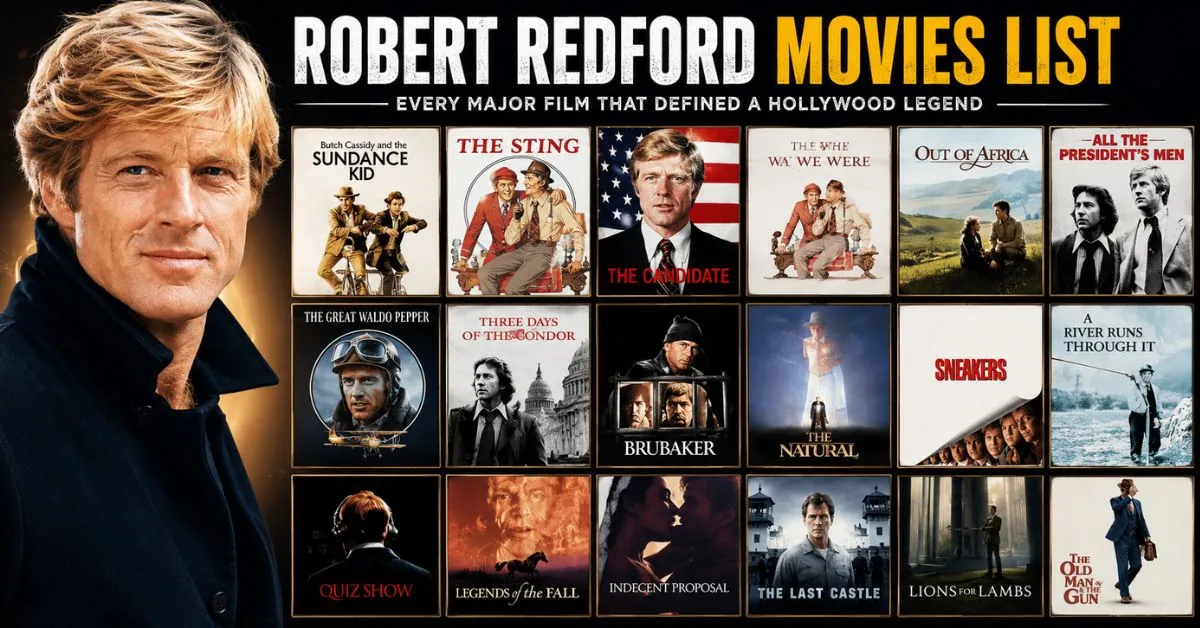 Robert Redford Movies List