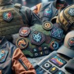 pvc patches attached to military vest, tactical gear, caps, and jackets