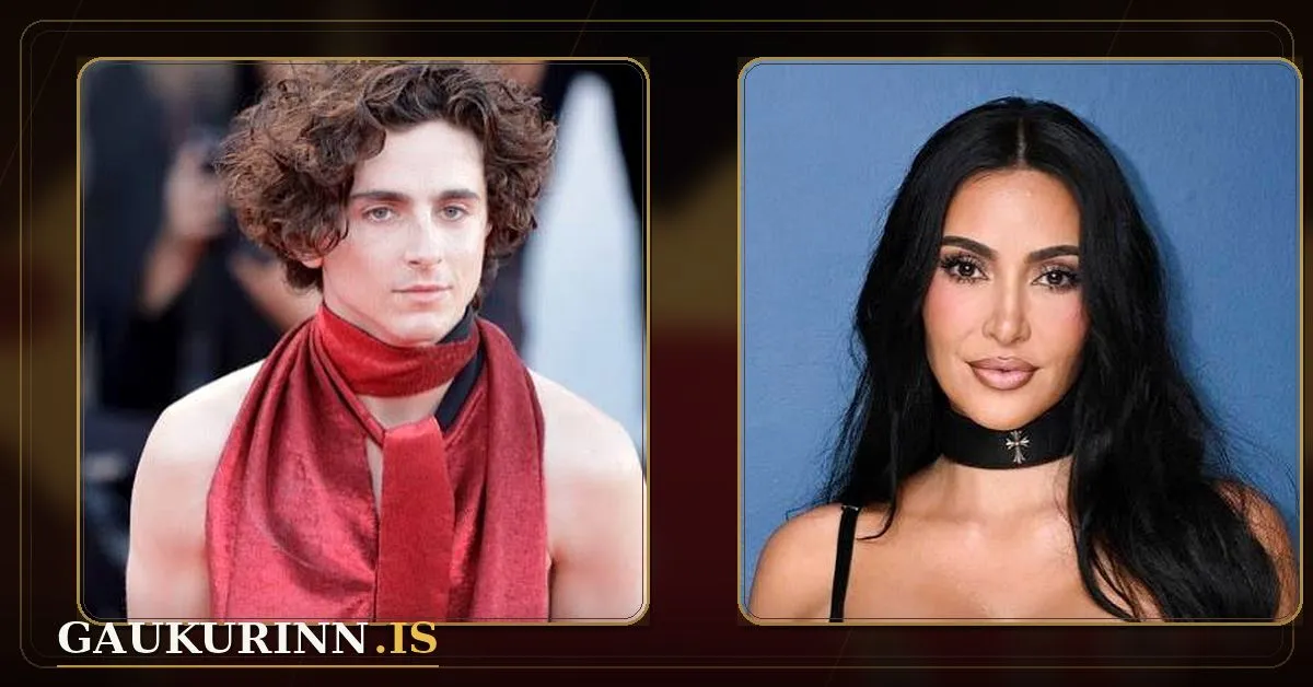 Kim Kardashian and Timothée Chalamet