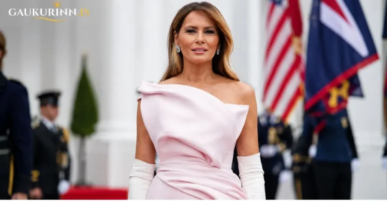 Melania Trump Attended State Dinner Wearing Controversial Pink Gown